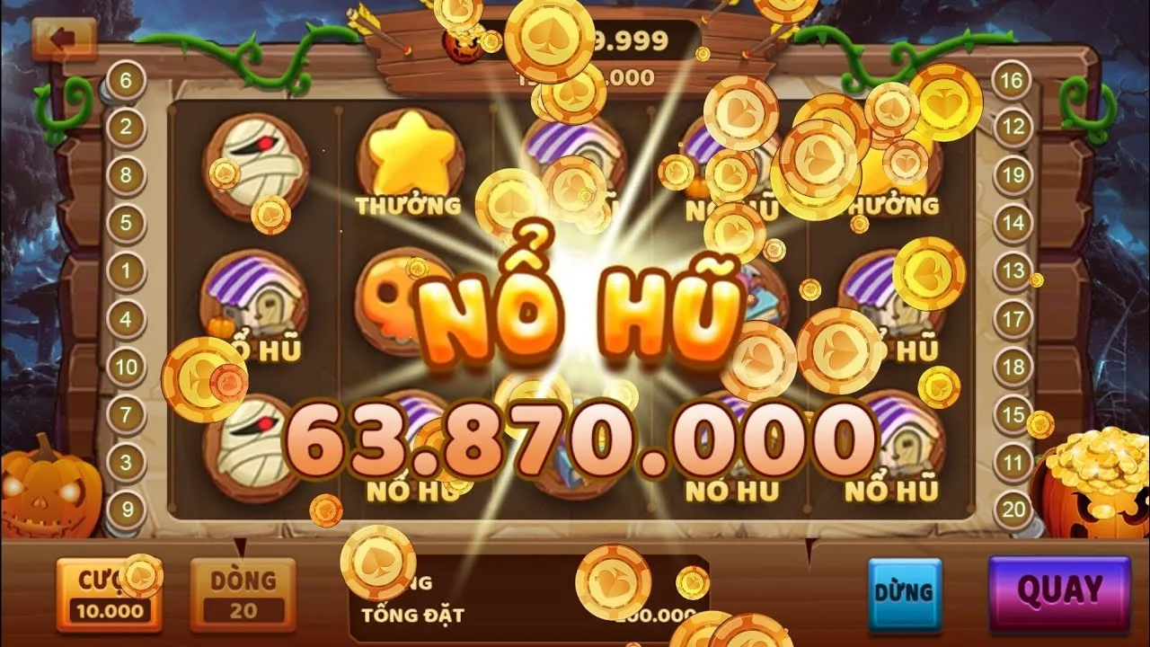 Hình ảnh game nổ hũ jackpot lũy tiến với số tiền thưởng khổng lồ đang tăng lên, thể hiện cơ hội trúng lớn.
